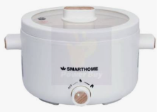 ໝໍ້ຕົ້ມອະເນກປະສົງ SMART HOME  SFP701 2L ສີຂາວ(1ແກັດ= 6 ຕົວ)