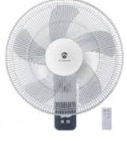 ພັດລົມຕິດ​ຝາ MIDEA 16 ນິ້ວ FW40-15KRA